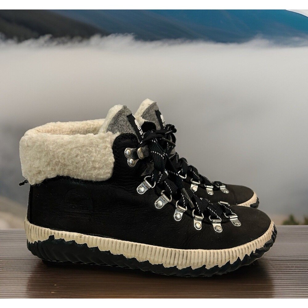 Sorel Out N About Plus Conquest Waterproof Boot Black NL-3404-010 Women’s 8.5